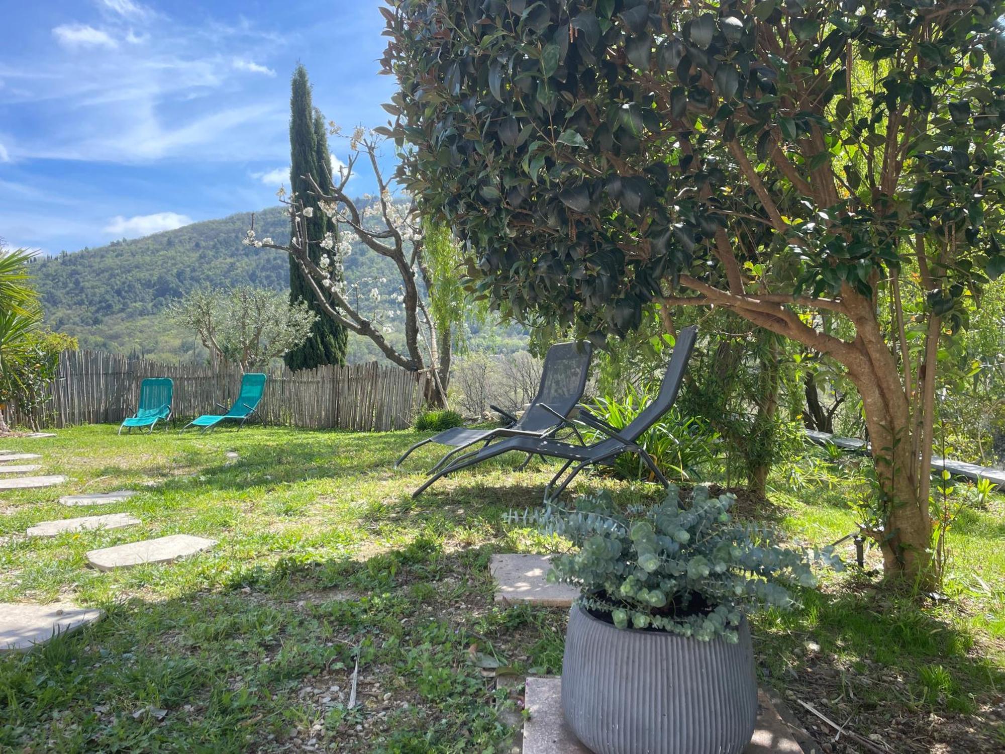 Luva D'Azur, Rez De Villa Le Riou - Le Vallon Le Bar-sur-Loup Eksteriør bilde